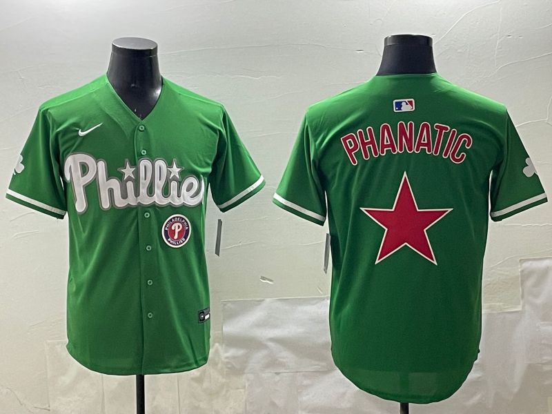 Men Philadelphia Phillies Blank Green Joint Name 2025 Nike MLB Jersey style 2->pittsburgh pirates->MLB Jersey